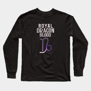 The royal dragon blood Capricorn design Long Sleeve T-Shirt